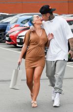 Pregnant HELEN BRIGGS and Chet Johnson Out in Manchester 07/10/2019