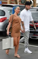 Pregnant HELEN BRIGGS and Chet Johnson Out in Manchester 07/10/2019