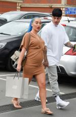 Pregnant HELEN BRIGGS and Chet Johnson Out in Manchester 07/10/2019