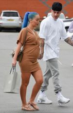 Pregnant HELEN BRIGGS and Chet Johnson Out in Manchester 07/10/2019