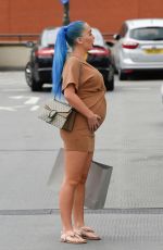Pregnant HELEN BRIGGS and Chet Johnson Out in Manchester 07/10/2019
