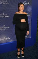 Pregnant ITALIA RICCI at Hallmark Movies & Mysteries 2019 Summer TCA Press Tour in Beverly Hills 07/26/2019