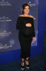 Pregnant ITALIA RICCI at Hallmark Movies & Mysteries 2019 Summer TCA Press Tour in Beverly Hills 07/26/2019