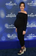 Pregnant ITALIA RICCI at Hallmark Movies & Mysteries 2019 Summer TCA Press Tour in Beverly Hills 07/26/2019