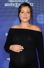 Pregnant ITALIA RICCI at Hallmark Movies & Mysteries 2019 Summer TCA Press Tour in Beverly Hills 07/26/2019