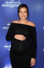 Pregnant ITALIA RICCI at Hallmark Movies & Mysteries 2019 Summer TCA Press Tour in Beverly Hills 07/26/2019