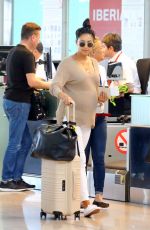 Pregnant SHAY MITCHELL at Airport in Barcelona 07/12/2019