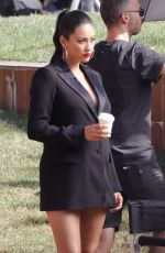 Pregnant SHAY MITCHELL on the Set of a Photoshoot in Barcelona 07/10/2019