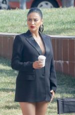 Pregnant SHAY MITCHELL on the Set of a Photoshoot in Barcelona 07/10/2019