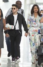 PRIYANKA CHOPRA and Nick Jonas at JFK Airport in New York 07/27/2019