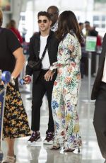 PRIYANKA CHOPRA and Nick Jonas at JFK Airport in New York 07/27/2019