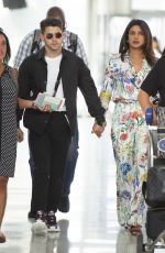 PRIYANKA CHOPRA and Nick Jonas at JFK Airport in New York 07/27/2019
