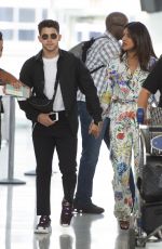 PRIYANKA CHOPRA and Nick Jonas at JFK Airport in New York 07/27/2019