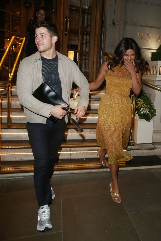PRIYANKA CHOPRA and Nick Jonas Leaves Ritz Hotel in London 07/07/2019