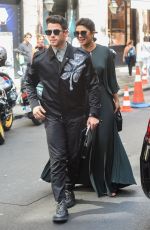 PRIYANKA CHOPRA and Nick Jonas Out in Paris 07/01/2019