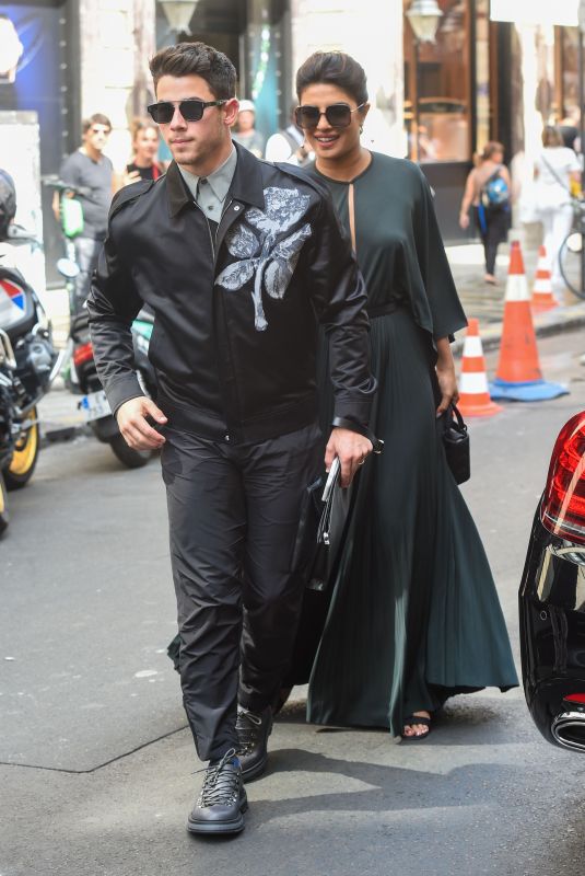 PRIYANKA CHOPRA and Nick Jonas Out in Paris 07/01/2019
