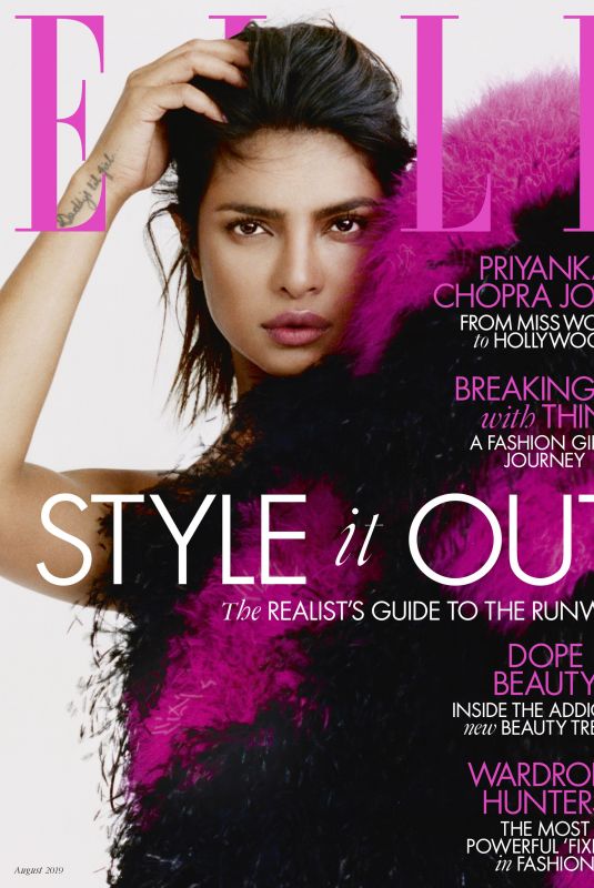 PRIYANKA CHOPRA for Elle Magazine, UK August 2019
