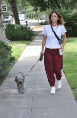 RACHEL BILSON Out with Her Dog in Los Angeles 07/08/2019