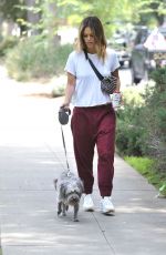 RACHEL BILSON Out with Her Dog in Los Angeles 07/08/2019