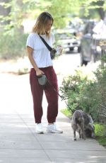 RACHEL BILSON Out with Her Dog in Los Angeles 07/08/2019