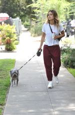 RACHEL BILSON Out with Her Dog in Los Angeles 07/08/2019