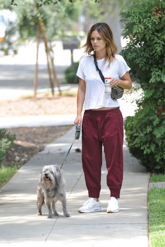 RACHEL BILSON Out with Her Dog in Los Angeles 07/08/2019