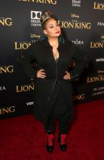 RAVEN SYMONE at The Lion King Premiere in Hollywood 07/09/2019
