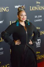 RAVEN SYMONE at The Lion King Premiere in Hollywood 07/09/2019