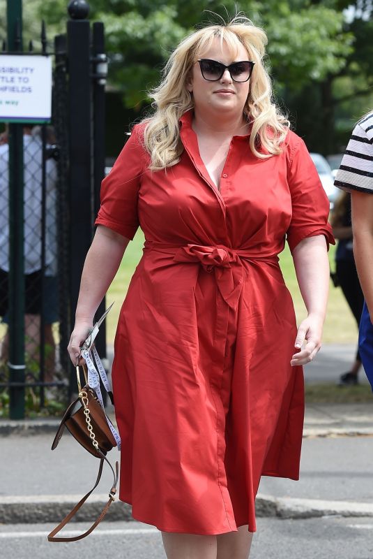 REBEL WILSON at Wimbledon 2019 Tennis Championships in London 07/08/2019