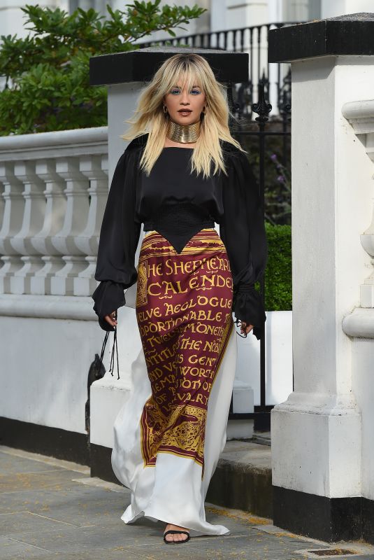 RITA ORA Leaves Her Home in London 07/10/2019