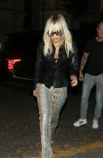 RITA ORA Night Out in London 07/10/2019