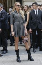 ROMEE STRIJD Arrives at Christian Dior Fashion Show in Paris 07/01/2019