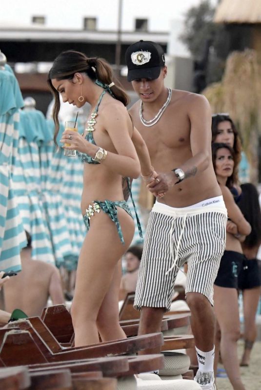 RUBY MAE and Dele Alli at a Beach on Mykonos Island 07/03/2019