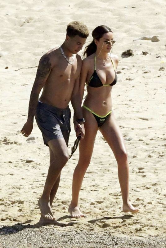 RUBY MAE in Bikini and Dele Alli at a Beach in Mykonos 07/04/2019