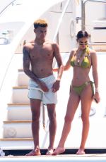 RUBY MAE in Bikini and Dele Alli at a Yacht in St Tropez 07/07/2019