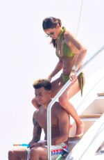 RUBY MAE in Bikini and Dele Alli at a Yacht in St Tropez 07/07/2019