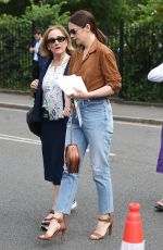 RUTH WILSON at Wimbledon 2019 Tennis Championships in London 07/08/2019