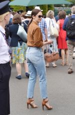 RUTH WILSON at Wimbledon 2019 Tennis Championships in London 07/08/2019