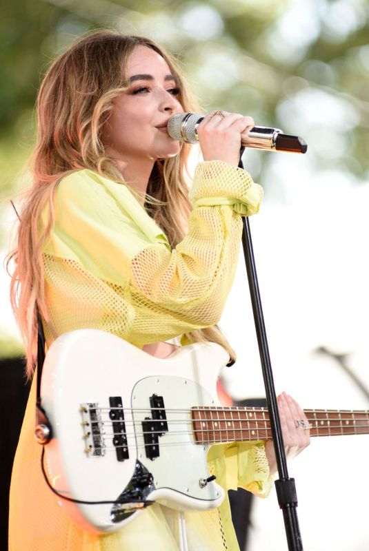 SABRINA CARPENTER Performs at Good Morning America Summer Concert Series in Central Park in New York 07/05/2019