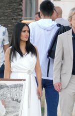 SALMA HAYEK and Owen Wilson on the Set of Bliss in Croatia 07/23/2019