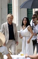SALMA HAYEK and Owen Wilson on the Set of Bliss in Croatia 07/23/2019