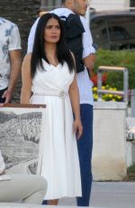 SALMA HAYEK and Owen Wilson on the Set of Bliss in Croatia 07/23/2019