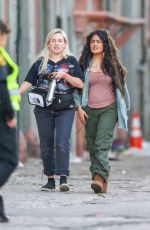 SALMA HAYEK on the Set of Bliss in Los Angeles 07/02/2019
