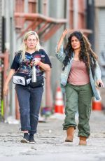 SALMA HAYEK on the Set of Bliss in Los Angeles 07/02/2019