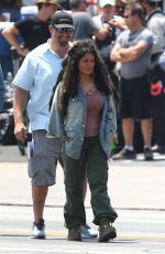 SALMA HAYEK on the Set of Bliss in Los Angeles 07/05/2019