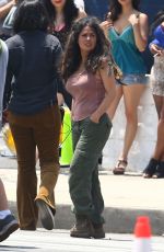 SALMA HAYEK on the Set of Bliss in Los Angeles 07/05/2019