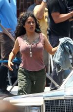 SALMA HAYEK on the Set of Bliss in Los Angeles 07/05/2019