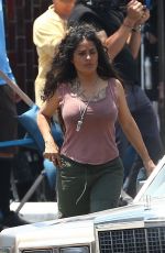 SALMA HAYEK on the Set of Bliss in Los Angeles 07/05/2019