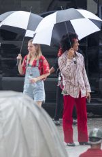 SAMARA WEAVING on the Set of Bill and Ted 3 in New Orleans 07/05/2019