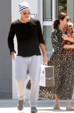 SANDRA BULLOCK and Bryan Randall Out with Their Dog in Los Angeles 07/08/2019